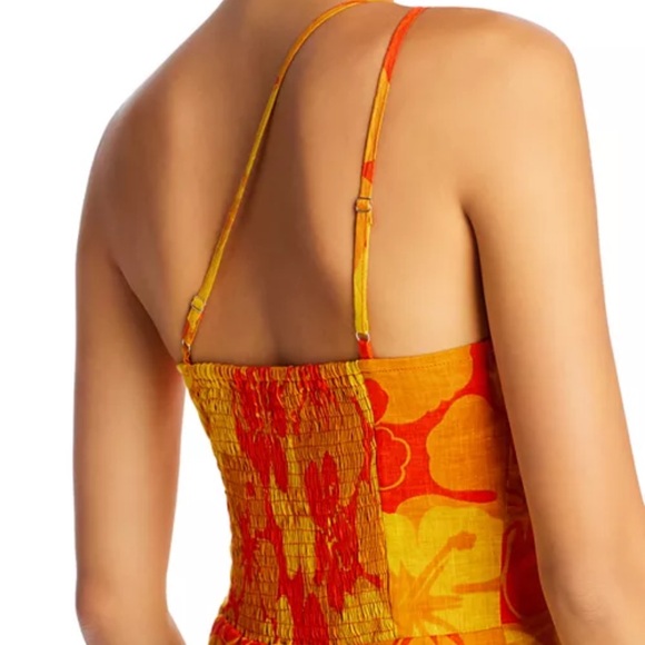 Faithful the Brand Soko Linen Midi Dress Surfs Up Floral US 6/ M - Picture 5 of 14